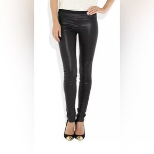 HELMUT LANG stretchy lamb leather skinny pants jeans with zippers sz.2 (4-6)